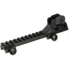 UTG 0.5" High Riser Mount w/Integral Rear Sight Assembly