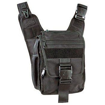 UTG 24/7 Ambidextrous Scout Messenger Bag - Black
