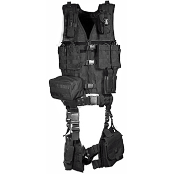 UTG Ultimate Tactical Gear, 10 Piece Complete Kit - Black
