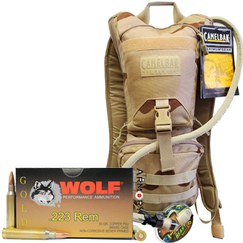 CamelBak Ambush + 200rds of Wolf Gold 223 55gr FMJ Ammo