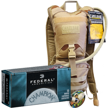 CamelBak Ambush + 500rds 22LR 40g LRN Federal Champion Ammo