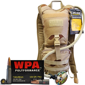 CamelBak Ambush + 200rds of Wolf 7.62x39 123gr Ammo