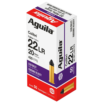 22LR 20gr Aguila Colibri Solid Ammo Case (5000 rds)
