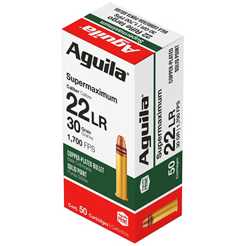 22LR 30gr SP Aguila Super Max Ammo Box (50 rds)