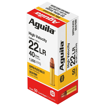 22LR 40gr SP Aguila High Velocity Ammo Case (5000 rds)