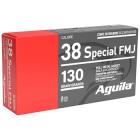 38 Special 130gr FMJ Aguila Ammo Box (50 rds)