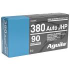 380 Auto (ACP) 90gr JHP Aguila Ammo Box (50 rds)