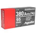 380 Auto (ACP) 95gr FMJ Aguila Ammo Box (50 rds)