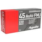 45 ACP (45 Auto) 230gr FMJ Aguila Ammo Box (50 rds)