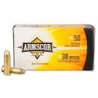 38 Special 158gr FMJ Armscor USA Ammo Box (50 rds)