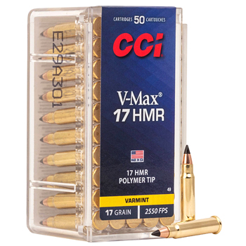 17 HMR 17gr V-Max CCI Ammo Box (50 rds)