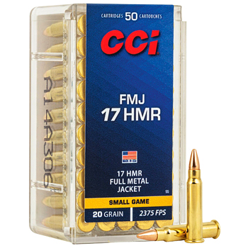 17 HMR 20gr FMJ CCI Ammo Box (50 rds)