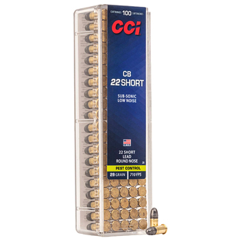 22 Short 29gr CB LRN Subsonic CCI Ammo Box (100 rds)