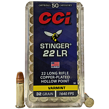 22LR 32gr CPHP CCI Stinger Ammo Case (5000 rds)