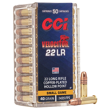 22LR 40gr CPHP CCI Velocitor Ammo Box (50 rds)