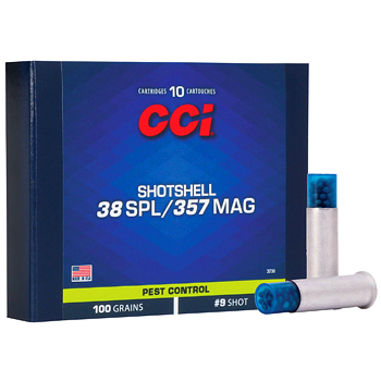 38 Spl / 357 Mag 100gr Shotshell #9 CCI Ammo Box (10 rds)