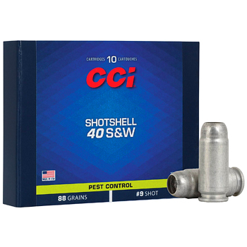 40 S&W 88gr Shotshell #9 CCI Ammo Box (10 rds)