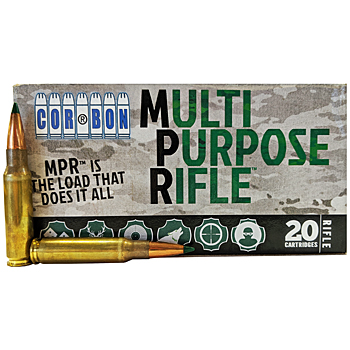 308 Win (7.62x51mm) 168gr Corbon Multi Purpose Rifle Ammo Box (20 rds)