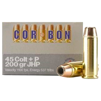 45 Colt (LC) 200gr +P JHP Corbon Ammo Box (20rds)