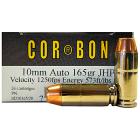 10mm Auto 165gr JHP Corbon Ammo Box (20 rds)