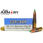 300 AAC Blackout 125gr BT Corbon Ammo Box (20 rds)