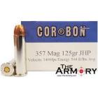 357 Mag 125gr JHP Corbon Ammo Box (20 rds)