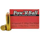 38 Special 100gr +P Pow'rBall Corbon Ammo Box (20 rds)