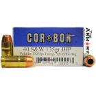 40 S&W 135gr JHP Corbon Ammo Box (20 rds)