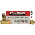 40 S&W 135gr Pow'R Ball Corbon Ammo Box (20 rds)