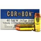 40 S&W 165gr JHP Corbon Ammo Box (20 rds)