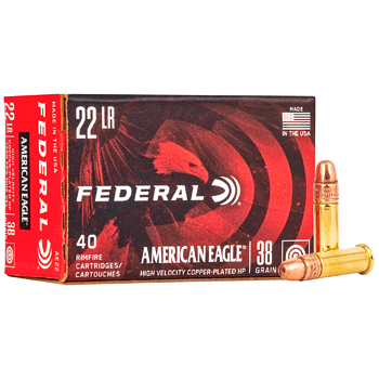 22LR 38gr CPHP Federal American Eagle Ammo Box (40 rds)