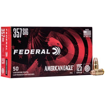 357 Sig 125gr FMJ Federal American Eagle Ammo Case (1000 rds)