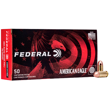 380 ACP (Auto) 95gr FMJ Federal American Eagle Ammo Box (50 rds)