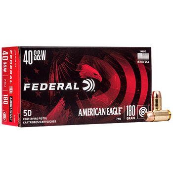 40 S&W 180gr FMJ Federal American Eagle Ammo Case (1000 rds)