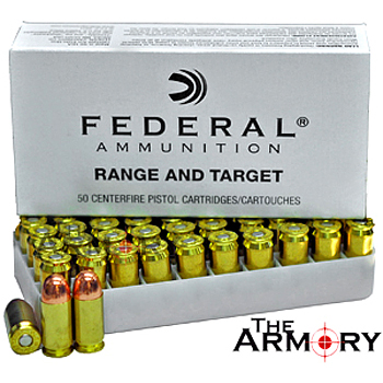 45 ACP (45 Auto) 230gr FMJ Federal Range and Target Ammo Box (50 rds)