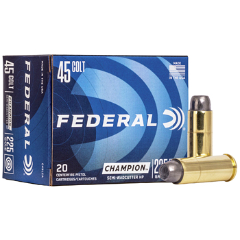 45 Colt (LC) 225gr SWHP Federal Champion Training Ammo Box (20 rds)