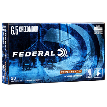 6.5 Creedmoor 140gr JSP Federal Power-Shok Ammo Box (20 rds)