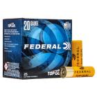20 GA 2-3/4" 7/8oz 8-Shot Federal Top Gun Ammo Box (25 rds)