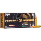 223 Remington 69gr Sierra MatchKing BTHP Federal Premium Gold Medal Ammo Box (20 rds)