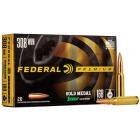 308 Win (7.62x51mm) 168gr BTHP Federal Gold Medal Match Ammo Box (20 rds)
