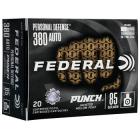380 Auto (ACP) 85gr JHP Federal Personal Defense Punch Ammo Box (20 rds)
