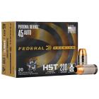 45 ACP (45 Auto) 230gr HST JHP Federal Personal Defense Ammo Box (20 rds)