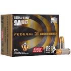 9mm Luger 135gr Hydra-Shok Deep Federal Personal Defense Ammo Box (20 rds)