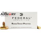 9mm Luger (9x19mm) 115gr FMJ Federal Range & Target Ammo Box (50 rds)