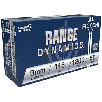 9mm Luger 115gr FMJ Fiocchi Range Dynamics Ammo Battle Pack (500 rds)
