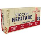 7.62mm Nagant 97gr FMJ Fiocchi Heritage Ammo Box (50 rds)