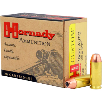 10mm Auto 155gr HP XTP Hornady Ammo Box (20 rds)