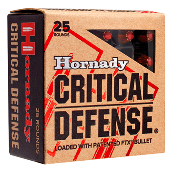 45 ACP (45 Auto) 185gr FTX Hornady Critical Defense Ammo Box (20 rds)