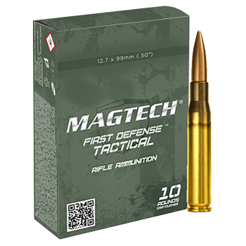 12.7x99mm NATO (50 BMG) 624gr FMJ Magtech Ammo Box (10 rds)