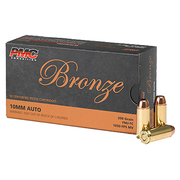 10mm Auto 200gr FMJ-TC PMC Bronze Ammo Box (50 rds)